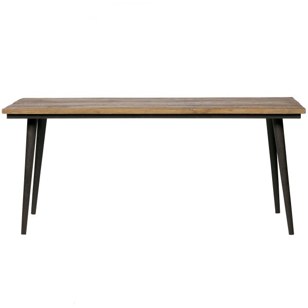 De Eekhoorn GUILD TAFEL NATUREL MET ZWART ONDERSTEL 180X90 CM