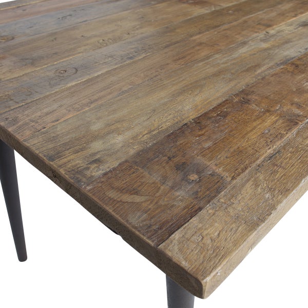 De Eekhoorn GUILD TAFEL NATUREL MET ZWART ONDERSTEL 180X90 CM