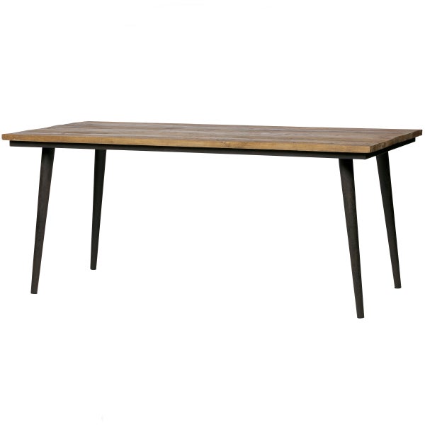 de eekhoorn GUILD TAFEL NATUREL MET ZWART ONDERSTEL 180X90 CM