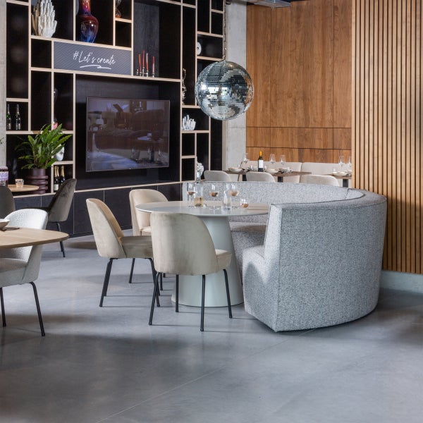 De Eekhoorn JORRE EETTAFEL Ø120 CM MDF ANTIEK BEIGE