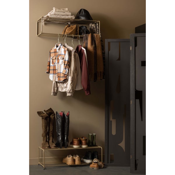 De Eekhoorn JOSSE STAAND SCHOENENREK METAAL MILITAIR BRUIN