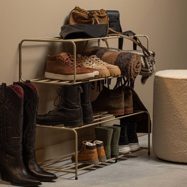 De Eekhoorn JOSSE STAAND SCHOENENREK METAAL MILITAIR BRUIN