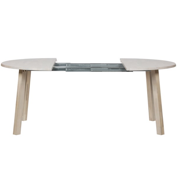 De Eekhoorn LANGE JAN UITSCHUIFBARE EETTAFEL ROND EIKEN SYDNEY [fsc]