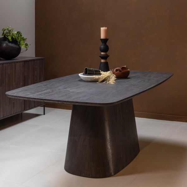 De Eekhoorn LEAH EETTAFEL MDF DONKERBRUIN 200X105 CM