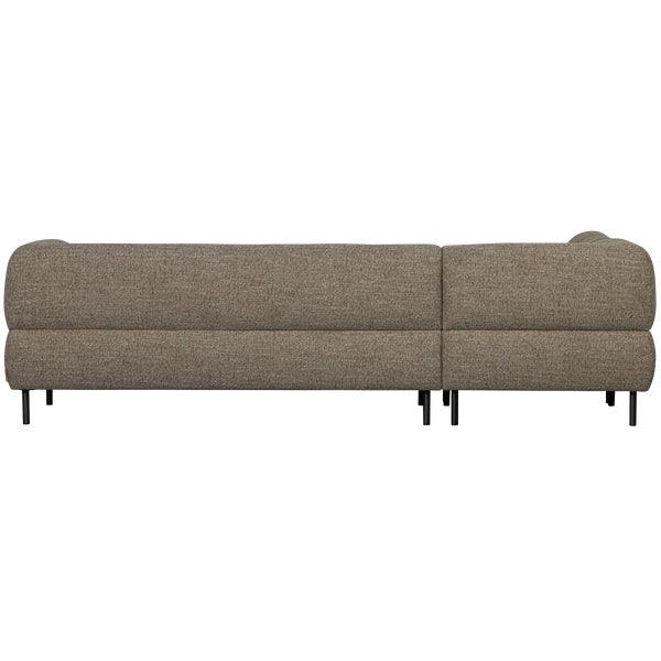 De Eekhoorn LLOYD HOEKBANK LINKS GROF GEWEVEN DONKERBRUIN MELANGE