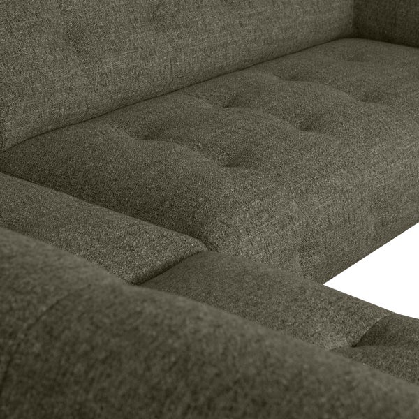 De Eekhoorn LLOYD HOEKBANK LINKS GROF GEWEVEN GROEN MELANGE