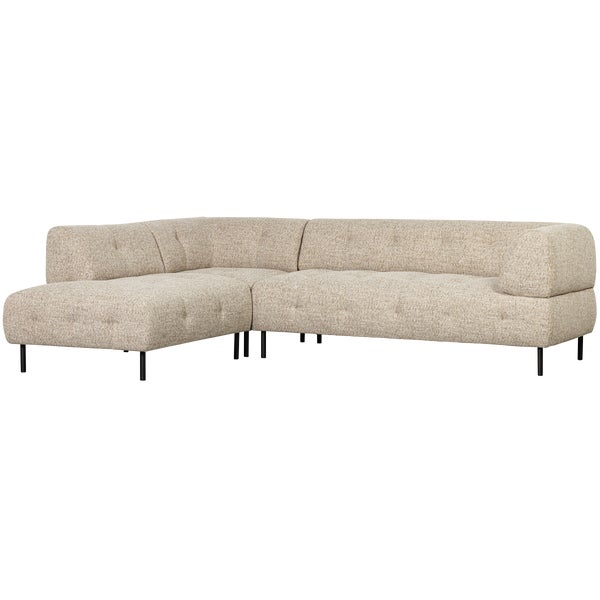 De Eekhoorn LLOYD HOEKBANK LINKS GROF GEWEVEN NATUREL MELANGE