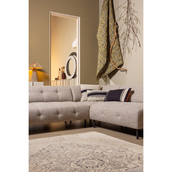 De Eekhoorn LLOYD HOEKBANK RECHTS GROF GEWEVEN BRUIN MELANGE