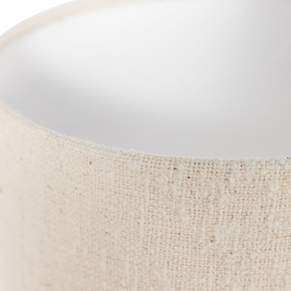 de eekhoorn LOFT VLOERLAMP METAAL/BOUCLÉ NATUREL 130XØ30 CM