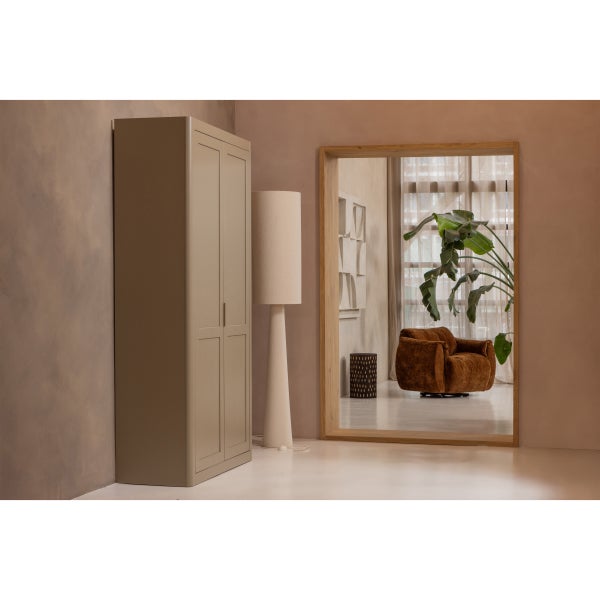 De Eekhoorn LOFT VLOERLAMP XL METAAL/BOUCLÉ NATUREL 187XØ35 CM