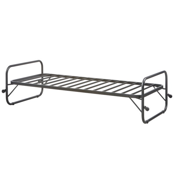 De Eekhoorn LUCY EENPERSOONS ONDERSCHUIFBED METAAL ZWART 90X200 CM