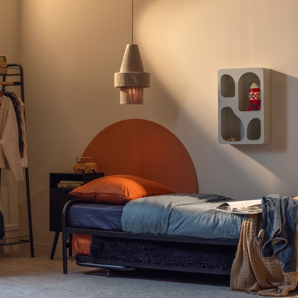 De Eekhoorn LUCY EENPERSOONS ONDERSCHUIFBED METAAL ZWART 90X200 CM