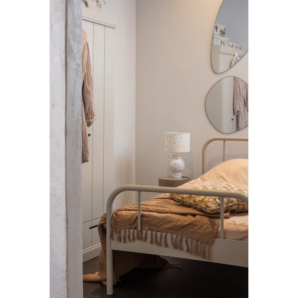 De Eekhoorn MATA 1-PERSOONS BED METAAL ZAND 90X200 CM