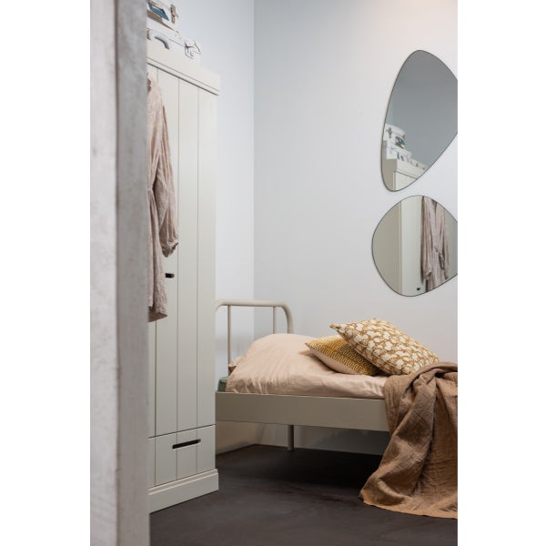 De Eekhoorn MATA 1-PERSOONS BED METAAL ZAND 90X200 CM