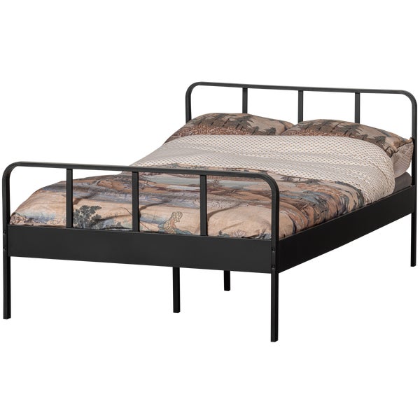 De Eekhoorn MEES BED TWIJFELAAR METAAL ZWART 120X200 CM