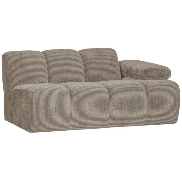 de eekhoorn MOJO 1 5-ZITS ELEMENT ARM RECHTS RIBSTOF DONKERZAND