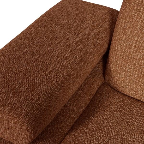 De Eekhoorn MOJO 1-ZITS ELEMENT ARM LINKS BOUCLÉ ROESTBRUIN MELANGE