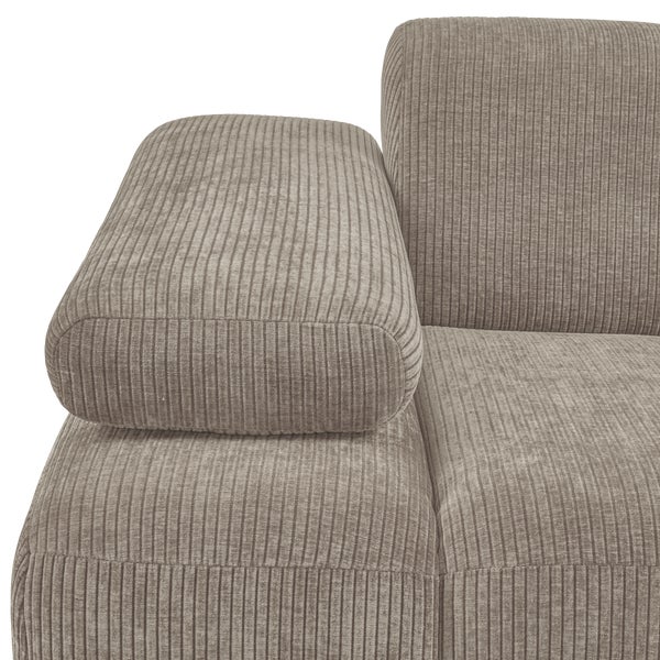 De Eekhoorn MOJO 1-ZITS ELEMENT ARM LINKS RIBSTOF DONKERZAND