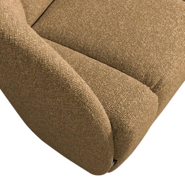 De Eekhoorn MOJO 2-ZITS BANKJE LINKS BOUCLÉ GEEL/BRUIN MELANGE