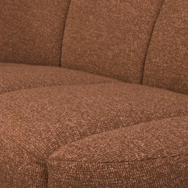 De Eekhoorn MOJO 2-ZITS BANKJE LINKS BOUCLÉ ROESTBRUIN MELANGE