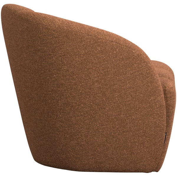 de eekhoorn MOJO 2-ZITS BANKJE LINKS BOUCLÉ ROESTBRUIN MELANGE