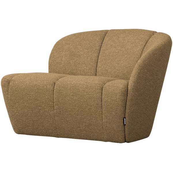 De Eekhoorn MOJO 2-ZITS BANKJE RECHTS BOUCLÉ GEEL/BRUIN MELANGE