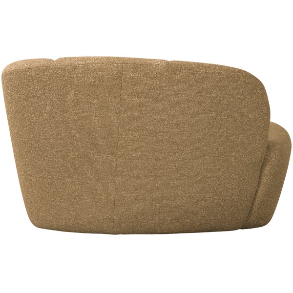 De Eekhoorn MOJO 2-ZITS BANKJE RECHTS BOUCLÉ GEEL/BRUIN MELANGE