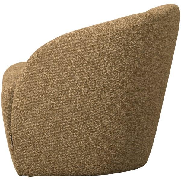 de eekhoorn MOJO 2-ZITS BANKJE RECHTS BOUCLÉ GEEL/BRUIN MELANGE