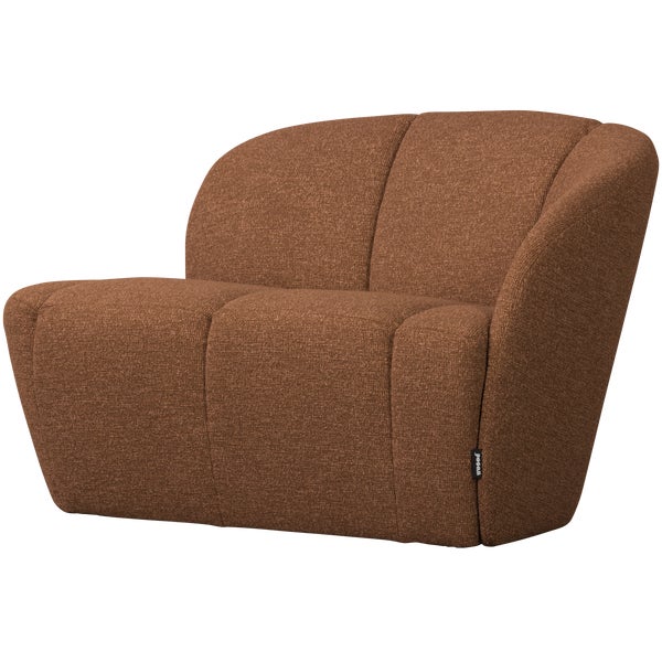 De Eekhoorn MOJO 2-ZITS BANKJE RECHTS BOUCLÉ ROESTBRUIN MELANGE