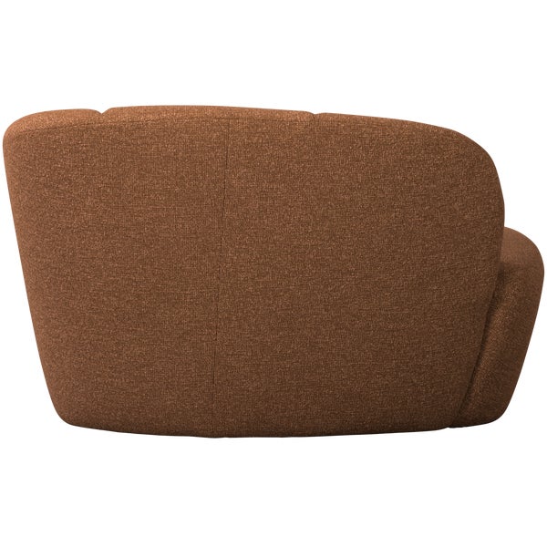 De Eekhoorn MOJO 2-ZITS BANKJE RECHTS BOUCLÉ ROESTBRUIN MELANGE