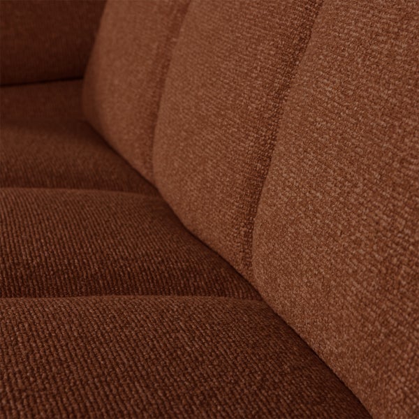 De Eekhoorn MOJO 2-ZITS ELEMENT ARM LINKS BOUCLÉ ROESTBRUIN MELANGE