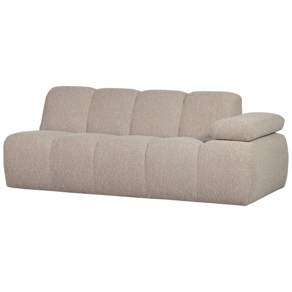 De Eekhoorn MOJO 2-ZITS ELEMENT ARM RECHTS BOUCLÉ BEIGE MELANGE