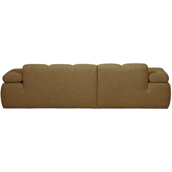 De Eekhoorn MOJO CHAISE LONGUE BANK LINKS BOUCLÉ GEEL/BRUIN MELANGE