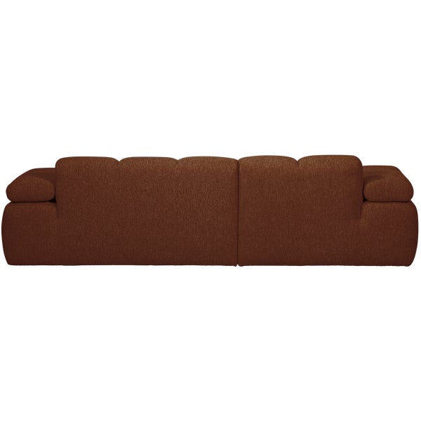 De Eekhoorn MOJO CHAISE LONGUE BANK LINKS BOUCLÉ ROESTBRUIN MELANGE