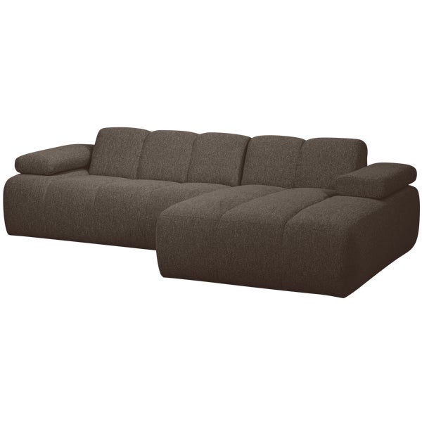 De Eekhoorn MOJO CHAISE LONGUE BANK RECHTS BOUCLÉ BRUIN MELANGE