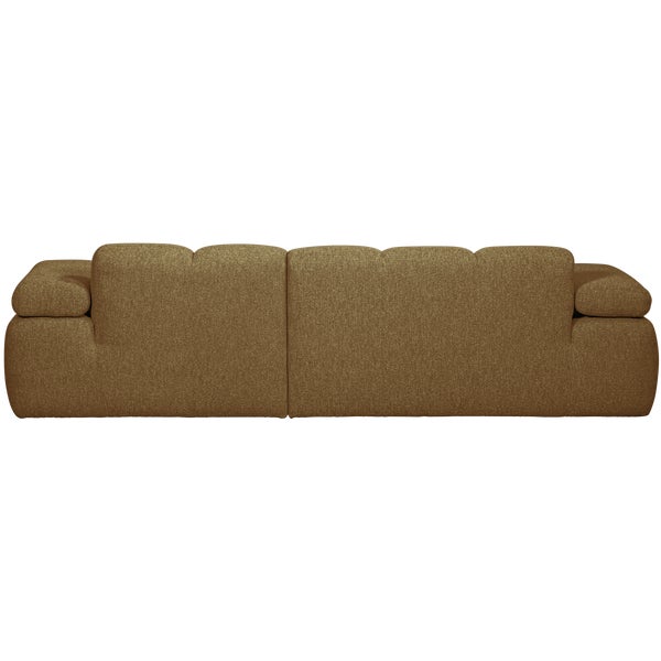 De Eekhoorn MOJO CHAISE LONGUE BANK RECHTS BOUCLÉ GEEL BRUIN MELANGE