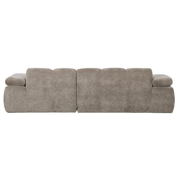 De Eekhoorn MOJO CHAISE LONGUE BANK RECHTS RIBSTOF DONKERZAND