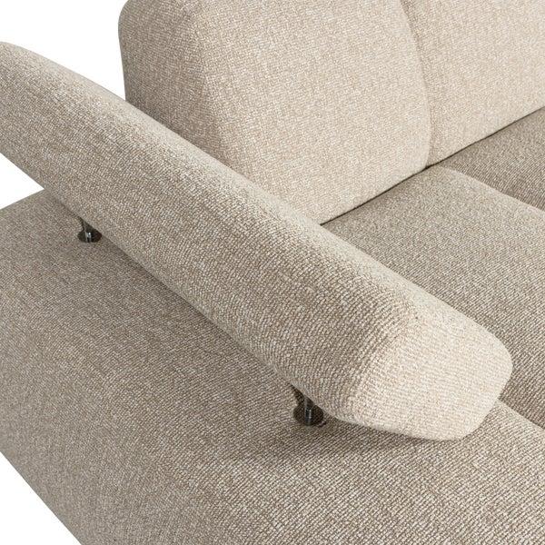 De Eekhoorn MOJO CHAISE LONGUE ELEMENT LINKS BOUCLÉ BEIGE MELANGE