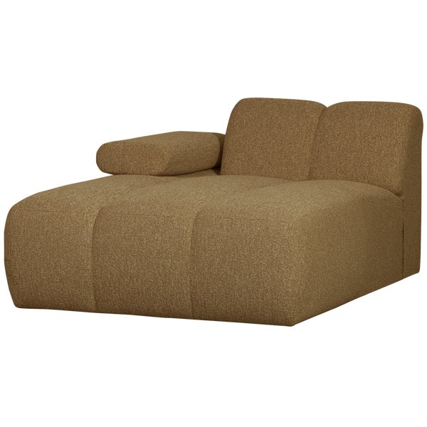 De Eekhoorn MOJO CHAISE LONGUE ELEMENT LINKS BOUCLÉ GEEL/BRUIN MELANGE