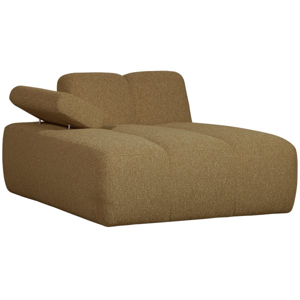 de eekhoorn MOJO CHAISE LONGUE ELEMENT LINKS BOUCLÉ GEEL/BRUIN MELANGE