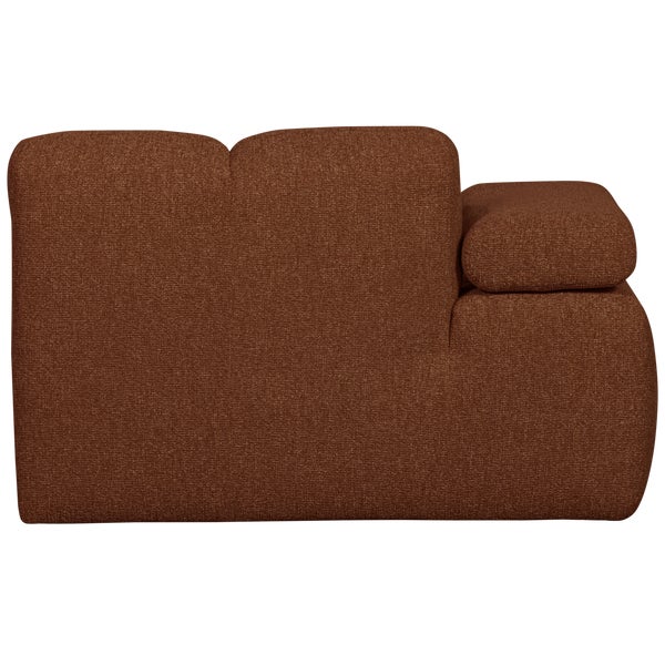 De Eekhoorn MOJO CHAISE LONGUE ELEMENT LINKS BOUCLÉ ROESTBRUIN MELANGE