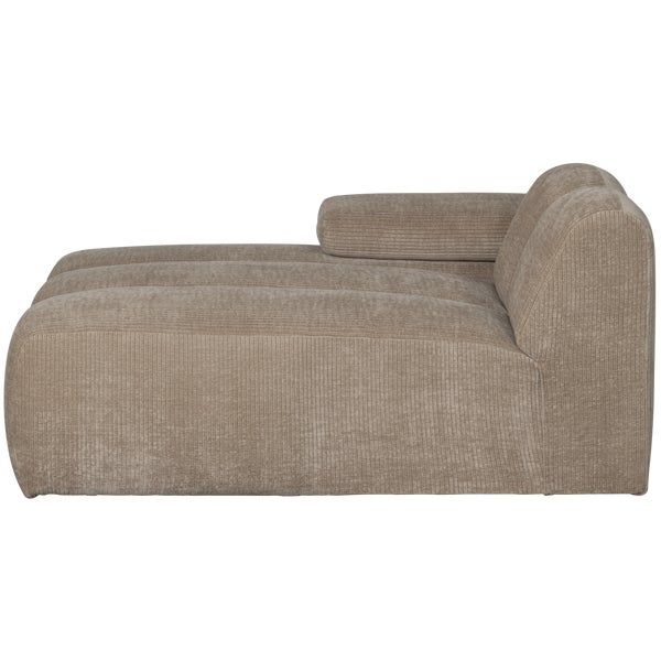 de eekhoorn MOJO CHAISE LONGUE ELEMENT LINKS RIBSTOF DONKERZAND