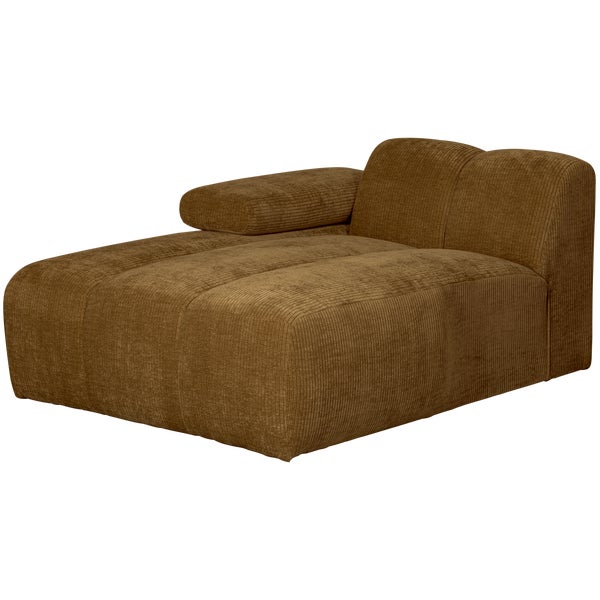 De Eekhoorn MOJO CHAISE LONGUE ELEMENT LINKS RIBSTOF HONINGGEEL