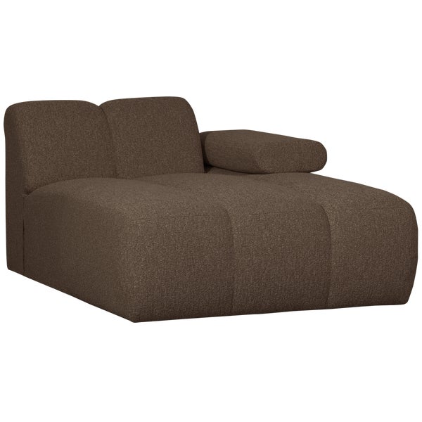 de eekhoorn MOJO CHAISE LONGUE ELEMENT RECHTS BOUCLÉ BRUIN MELANGE