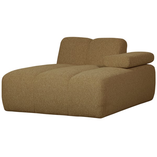 De Eekhoorn MOJO CHAISE LONGUE ELEMENT RECHTS BOUCLÉ GEEL/BRUIN MELANGE