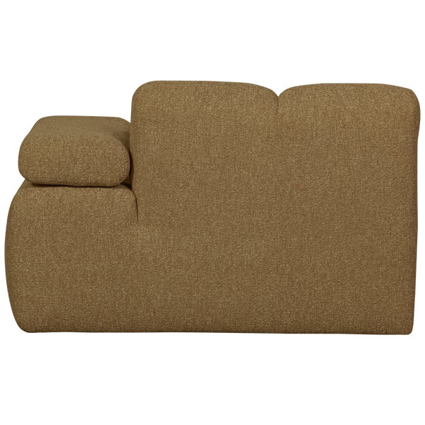 De Eekhoorn MOJO CHAISE LONGUE ELEMENT RECHTS BOUCLÉ GEEL/BRUIN MELANGE