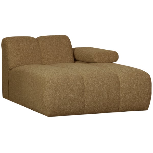 de eekhoorn MOJO CHAISE LONGUE ELEMENT RECHTS BOUCLÉ GEEL/BRUIN MELANGE