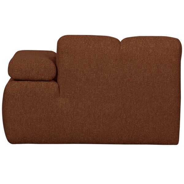 De Eekhoorn MOJO CHAISE LONGUE ELEMENT RECHTS BOUCLÉ ROESTBRUIN MELANGE