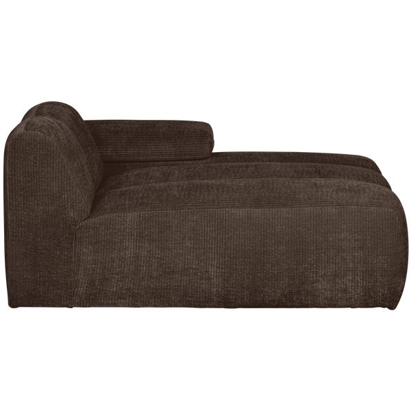 de eekhoorn MOJO CHAISE LONGUE ELEMENT RECHTS RIBSTOF BRUIN