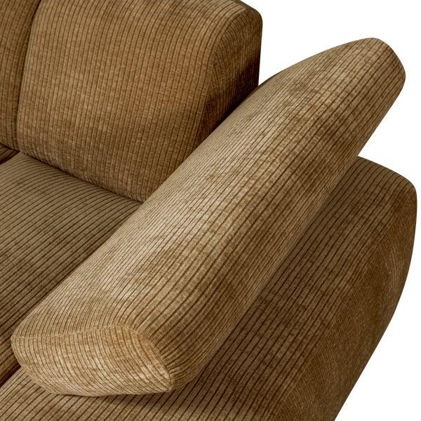 De Eekhoorn MOJO CHAISE LONGUE ELEMENT RECHTS RIBSTOF HONINGGEEL